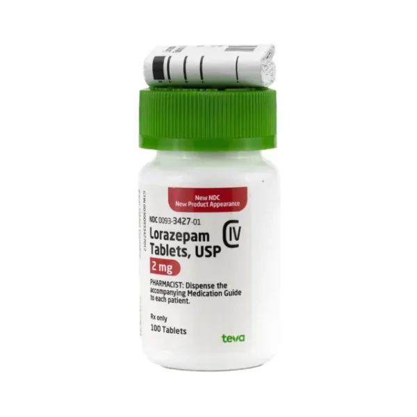 Lorazepam 2 mg Tablet 100/Bottle